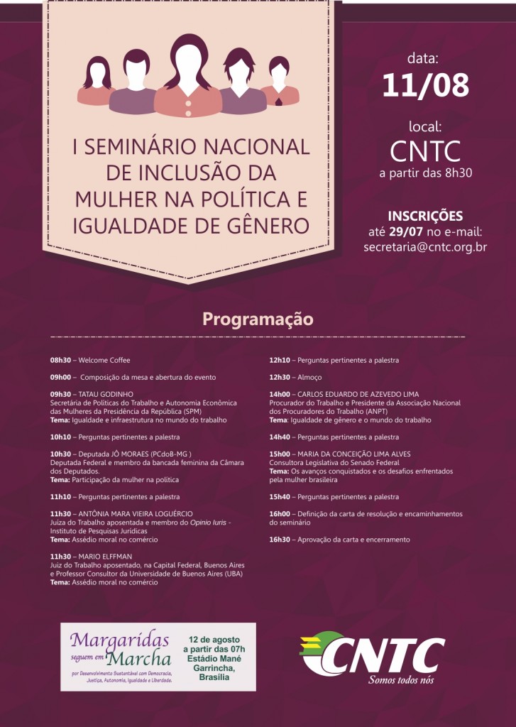 SEMINÁRIO NACIONAL DE INCLUSÃO DA MULHER